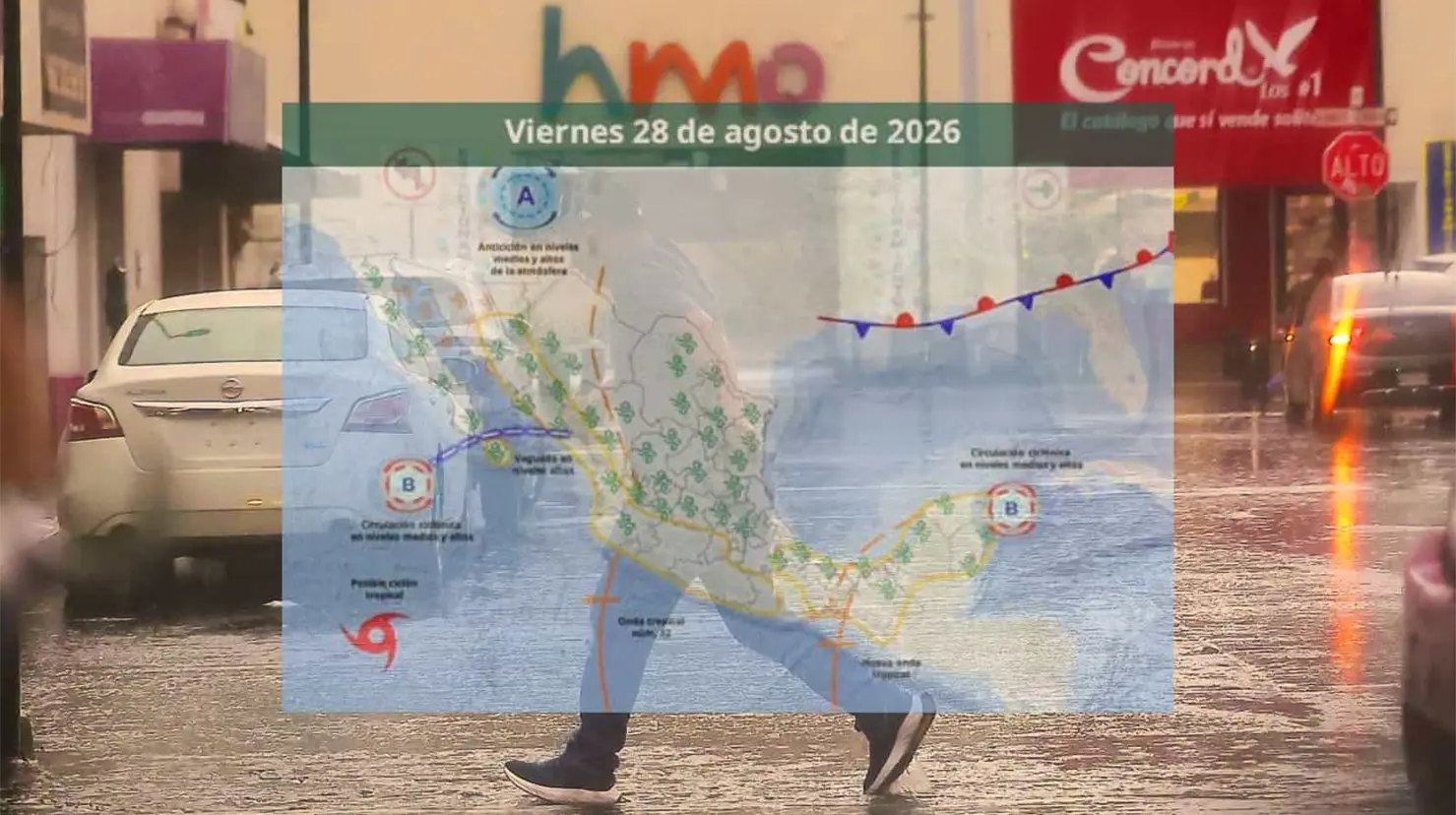 Clima en Hermosillo hoy 28 de agosto: Se pronostica lluvia en la ciudad para este viernes