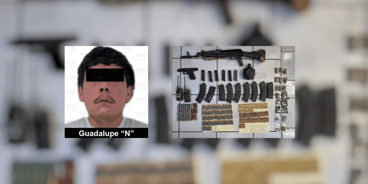 Dan prisión preventiva a sujeto capturado con armamento en SLRC