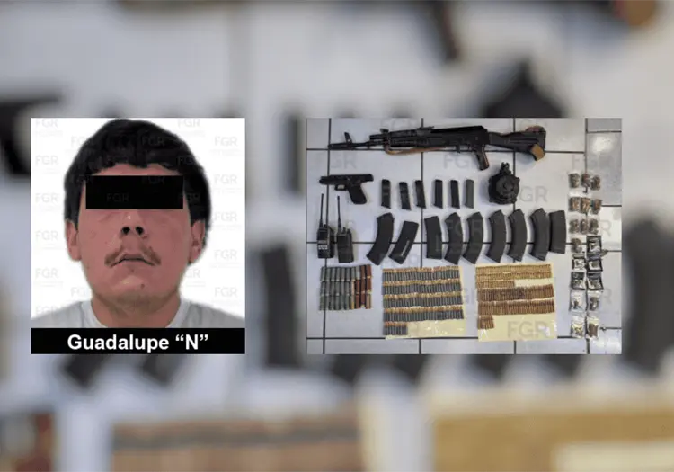 Dan prisión preventiva a sujeto capturado con armamento en SLRC