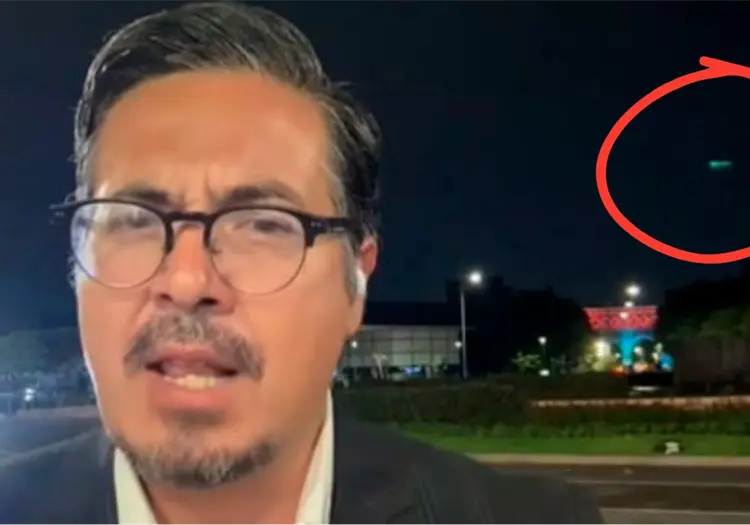 VIDEO | Misterioso objeto aparece durante transmisión de noticiero mexicano y desata teorías sobre un supuesto ovni
