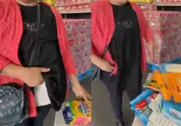 VIDEO | Sorprenden a mujer al intentar robar útiles escolares en Bodega Aurrerá