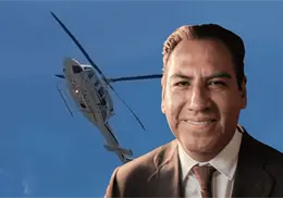 Helicóptero de gobernador de Chiapas realiza aterrizaje de emergencia en Pantepec