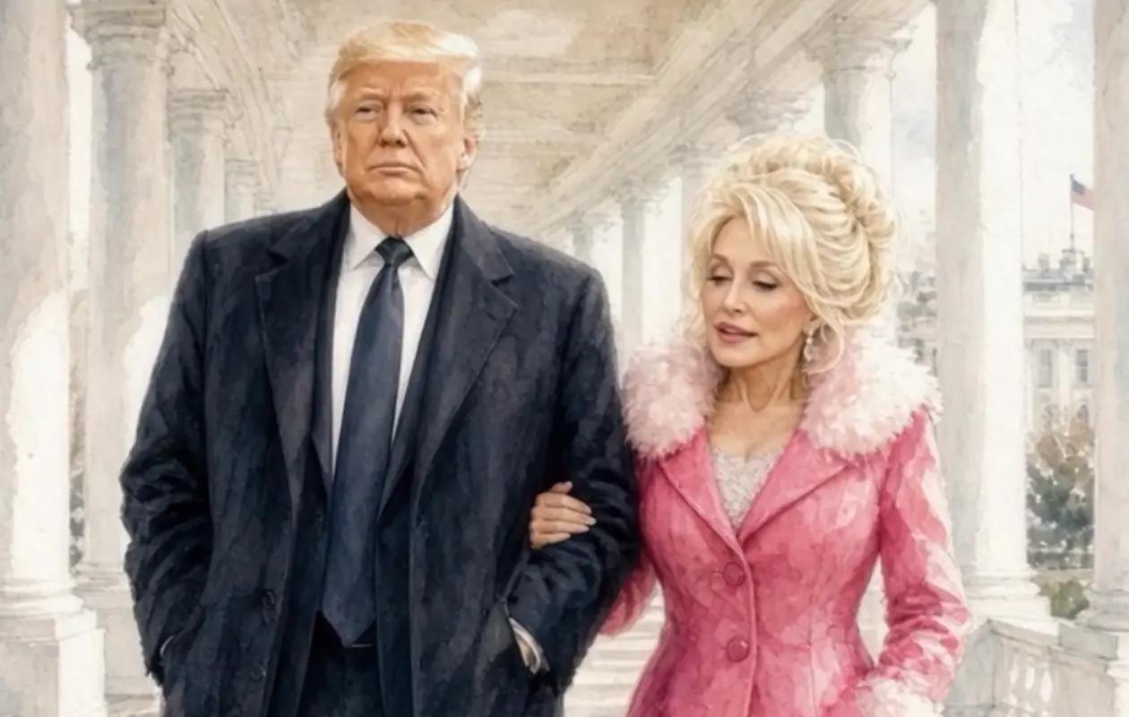 Trump comparte ilustración junto a Dolly Parton tras su muerte