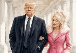 Trump comparte ilustración junto a Dolly Parton tras su muerte