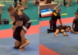 VIDEO | Luchador de jiu-jitsu queda paralizado tras movimiento prohibido durante torneo