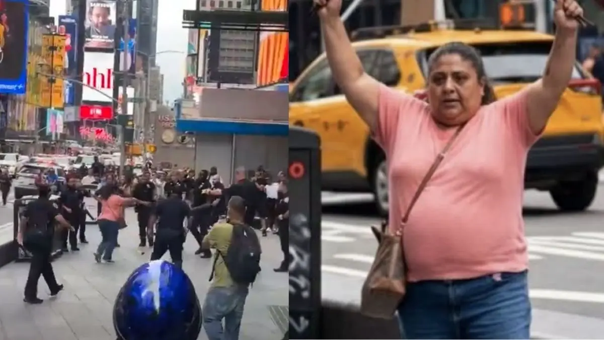 VIDEO | Mujer apuñala a dos personas y es baleada por policías en Nueva York
