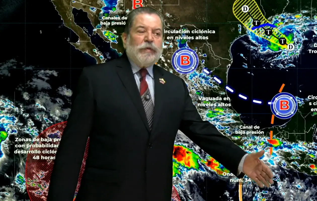 Onda tropical 35 y posible ciclón provocarán lluvias intensas en México este martes