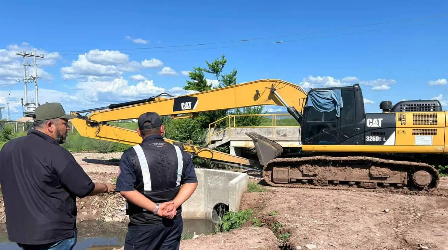 Navojoa se prepara para las lluvias; refuerzan limpieza en Dren