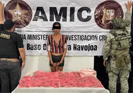 Capturan a mujer con mariguana en Navojoa
