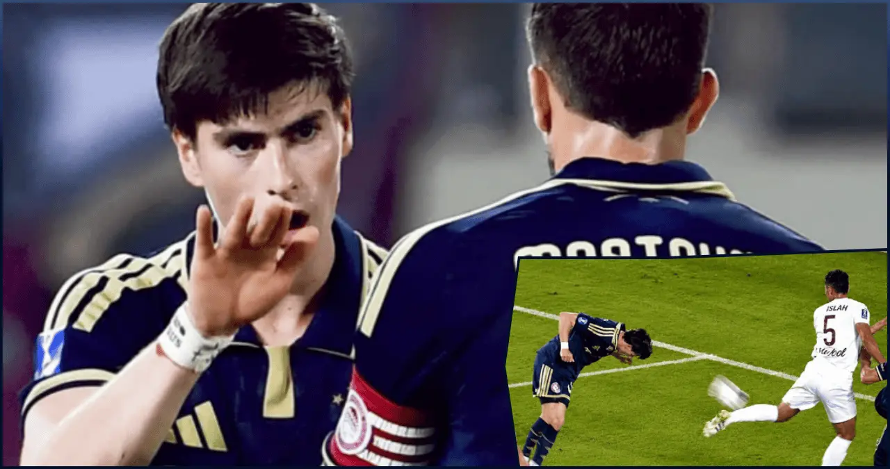 Armando González remata con la cabeza dentro del área para debutar como goleador