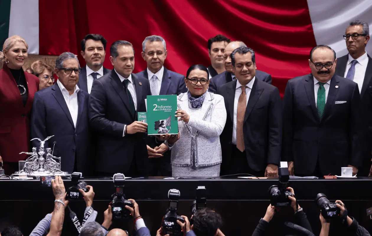 Rosa Icela Rodríguez entrega Segundo Informe de Gobierno de Claudia Sheinbaum al Congreso