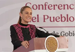 Sheinbaum cambia el escenario de La Mañanera tras dos años; así luce ahora Sheinbaum cambia el escenario de La Mañanera tras dos años; así luce ahora
