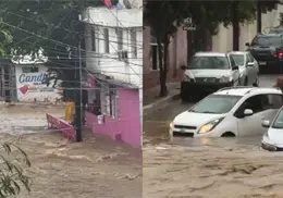 Cabo San Lucas queda bajo el agua tras lluvias de “Marie”; corrientes arrastran vehículos y dejan afectaciones