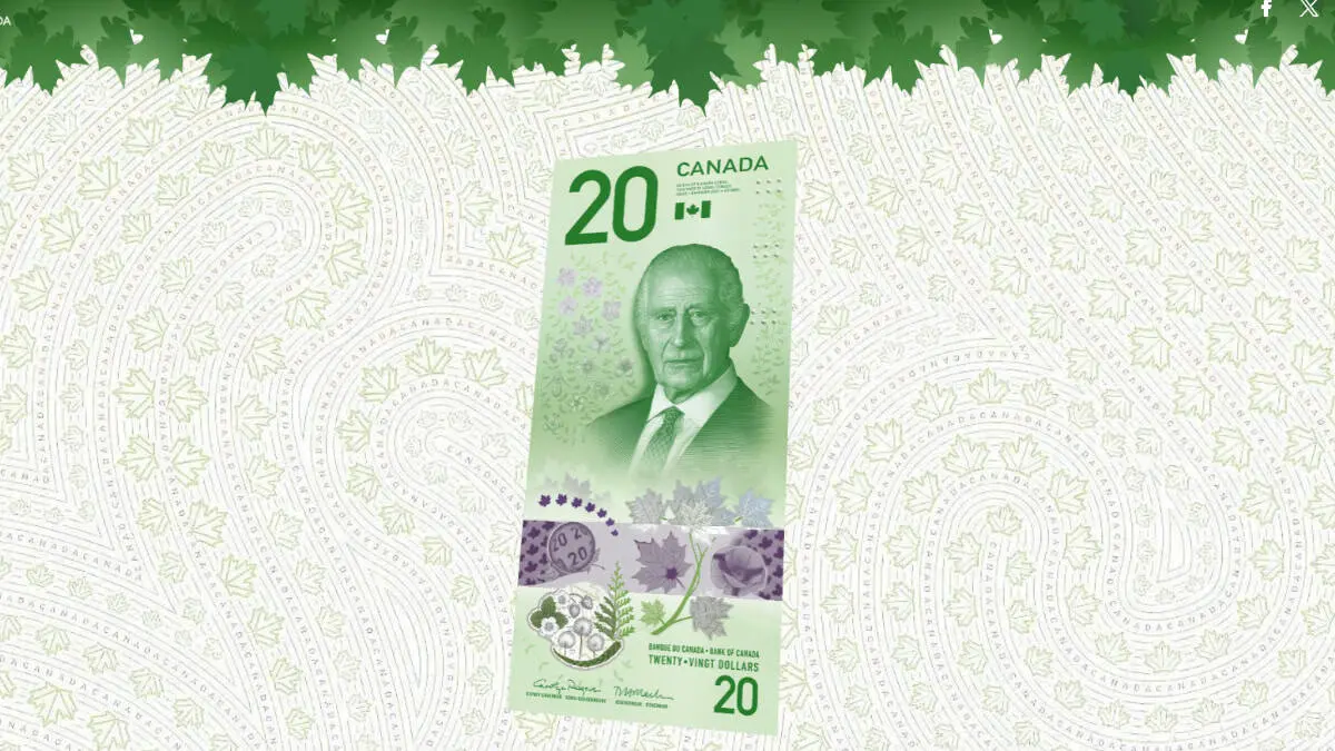 Este es el nuevo billete de 20 dólares canadienses que empezara a circular el próximo año (Créditos: Bank of Canadá)