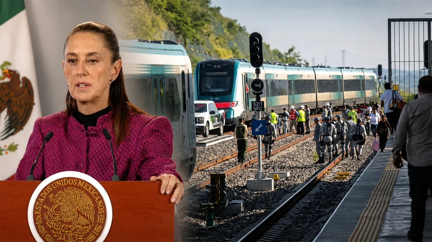 Sheinbaum aseguró que la obra ferroviaria cuenta con protocolos de revisión continua y permanente