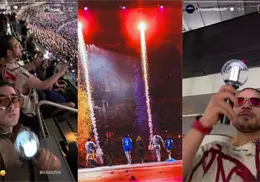 Integrantes de Fuerza Regida asisten a concierto de BTS en Los Ángeles ¿Habrá colaboración?