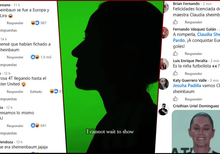 ¿Manchester ficha a Sheinbaum? Usuarios en redes comparan a la presidenta con Rebeca Bernal