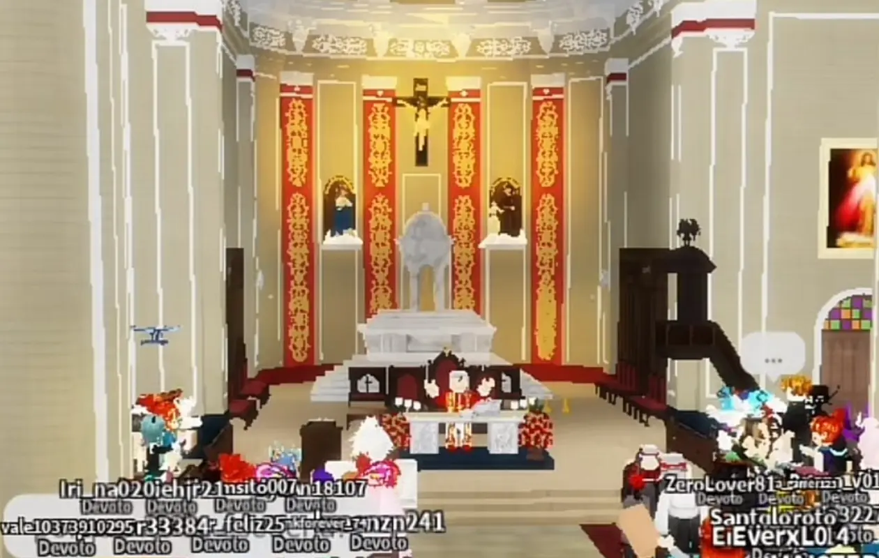 La misa llegó a Roblox: iglesia de Chiclayo reúne a jugadores en un templo virtual