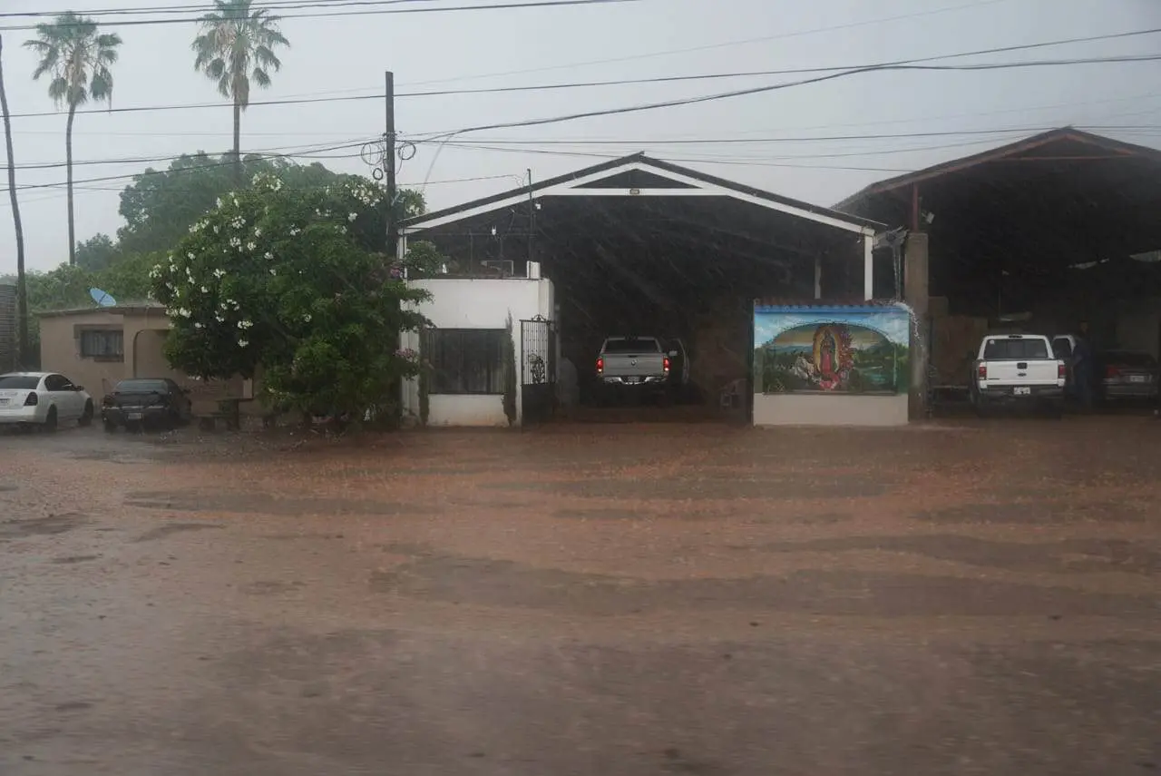 Fuertes lluvias en la zona rural de CajemeFOTO: JAVIER ZEPEDA