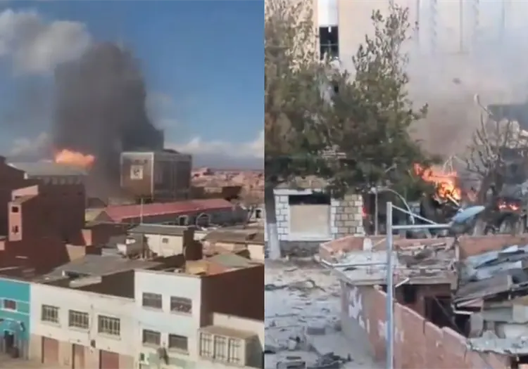 VIDEO | Doble explosión sacude base militar en Bolivia: hay dos muertos, 81 heridos y siete desaparecidos