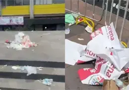“¿Esa es la esperanza de México?”: exhiben basura tras mitin de Morena en Tlatelolco “¿Esa es la esperanza de México?”: exhiben basura tras mitin de Morena en Tlatelolco