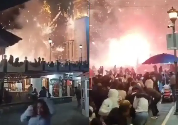 VIDEO | Explosión de pirotecnia durante fiesta patronal en Temascalcingo deja 10 muertos y 64 heridos