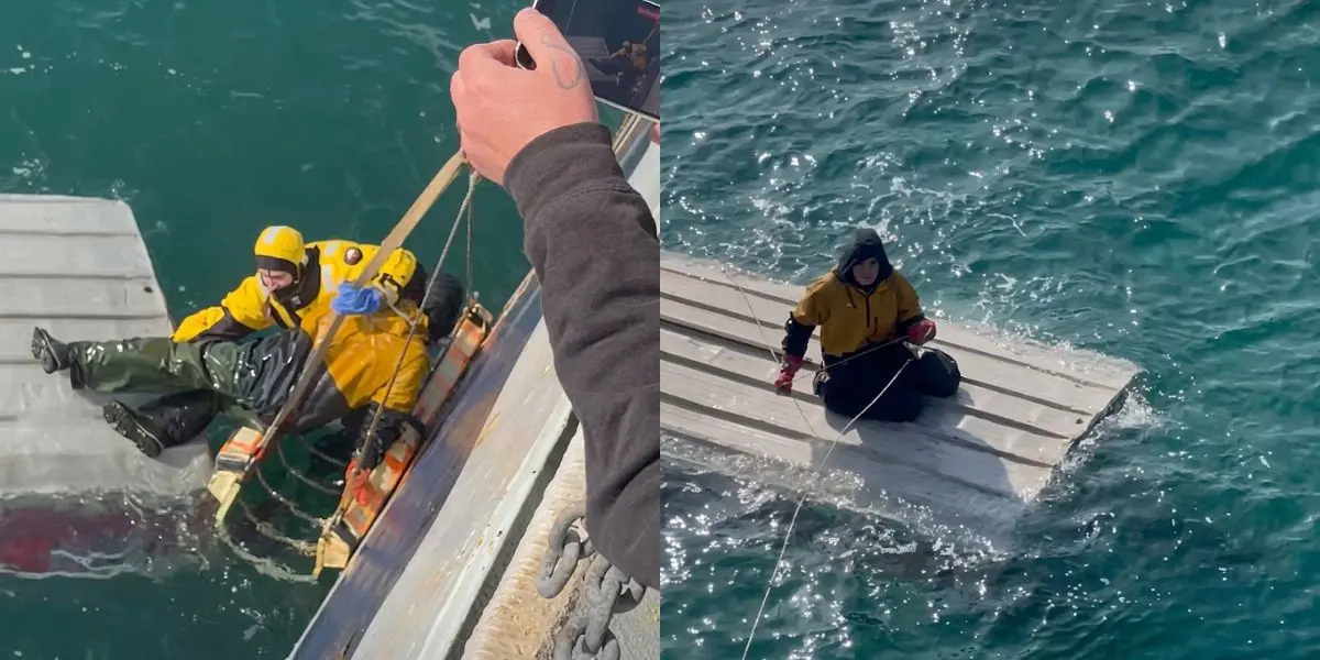 Guardia Costera estadounidense desplegó aeronaves durante el operativo, hasta ubicar al joven cerca de la isla de San Lorenzo.