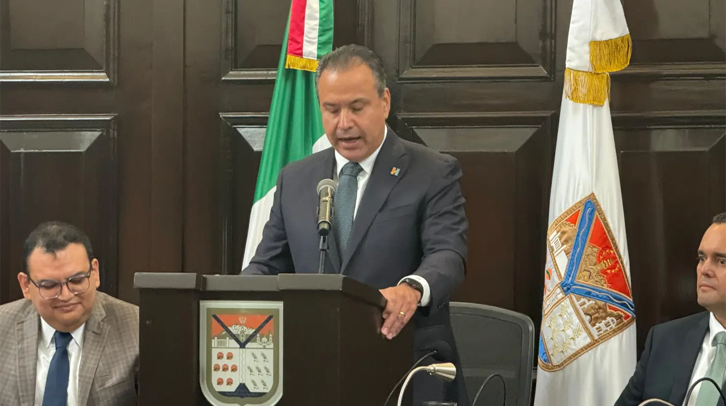 Astiazarán Gutiérrez resaltó que el Instituto Superior de Auditoría y Fiscalización (ISAF) auditó más de mil 100 millones de pesos correspondientes a obra pública de la cuenta pública 2025, sin observaciones. Foto: Cortesía