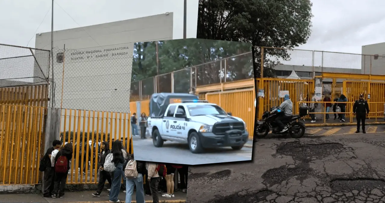 La situación en la Prepa 1 de la UNAM generó movilización policial y preocupación entre madres de familia (Créditos: N+)