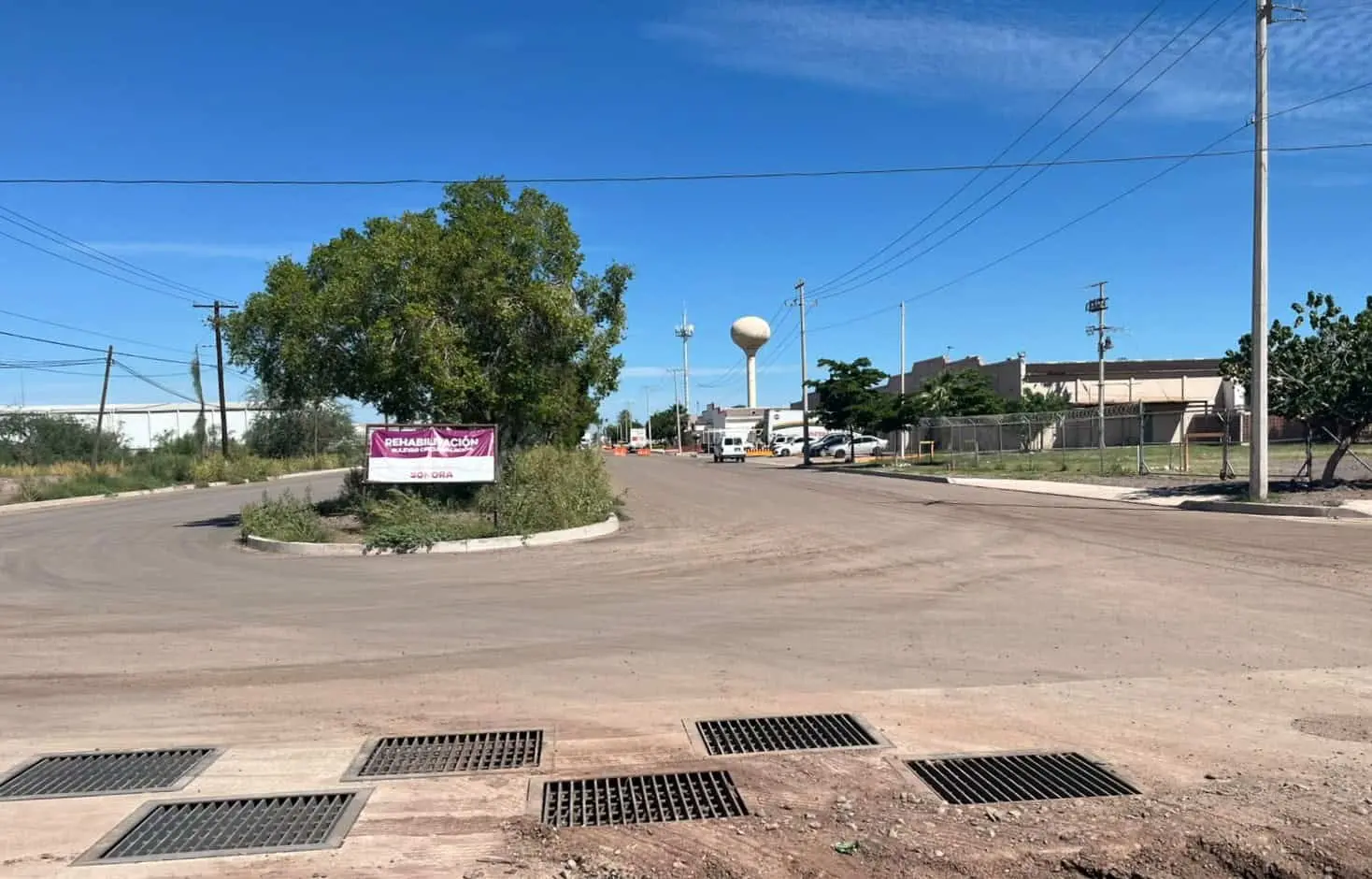 Calles del Parque Industrial de Ciudad Obregón. Foto: Diario del Yaqui