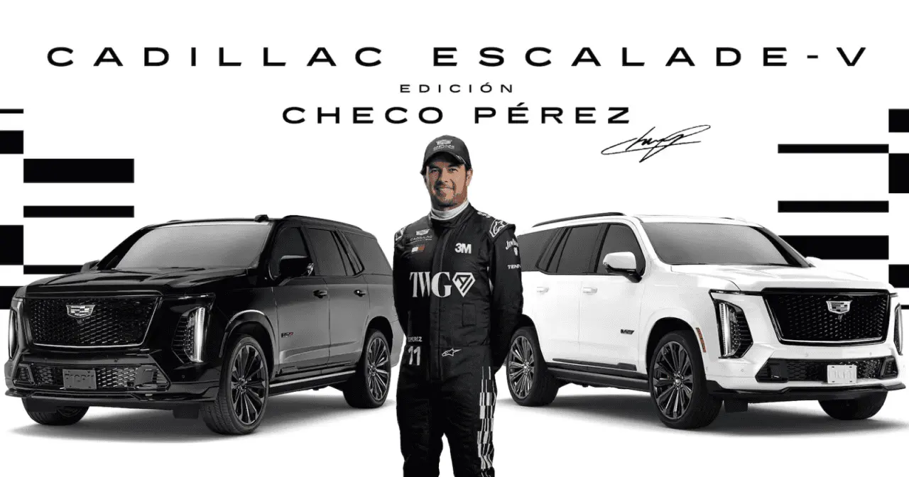 La firma automotriz rinde homenaje al piloto mexicano con una serie limitada que combina personalización, tecnología y 682 caballos de fuerza (Créditos: Cadillac)