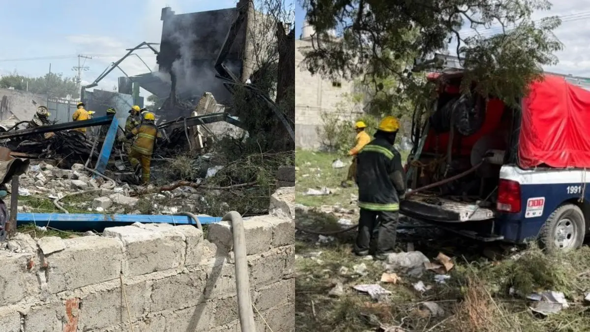 El estallido en San Miguel Zacaola provocó una onda expansiva que afectó casas y obligó a cerrar una carretera estatal FUENTES: X