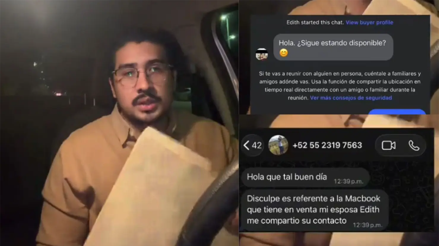 El usuario, identificado como Trujillo Quintero, compartió su experiencia luego de intentar vender el artículo en Facebook. Foto: TikTok