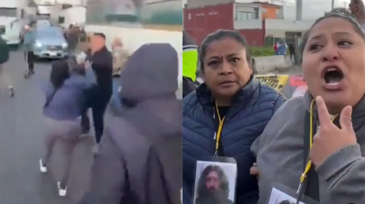 La discusión escaló a empujones, jaloneos y agresiones físicas entre los manifestantes y los automovilistas. Foto: Redes sociales