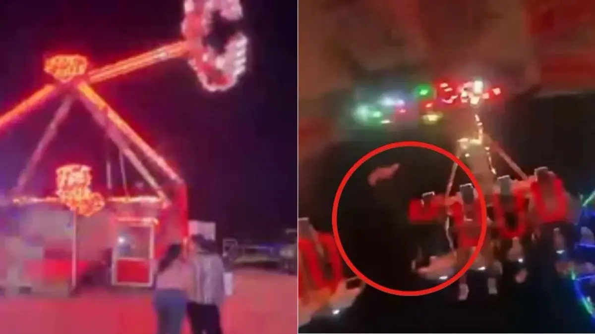Un accidente en la atracción conocida como El Péndulo provocó la muerte de una joven; autoridades de Baja California Sur investigan lo ocurrido FUENTES: X