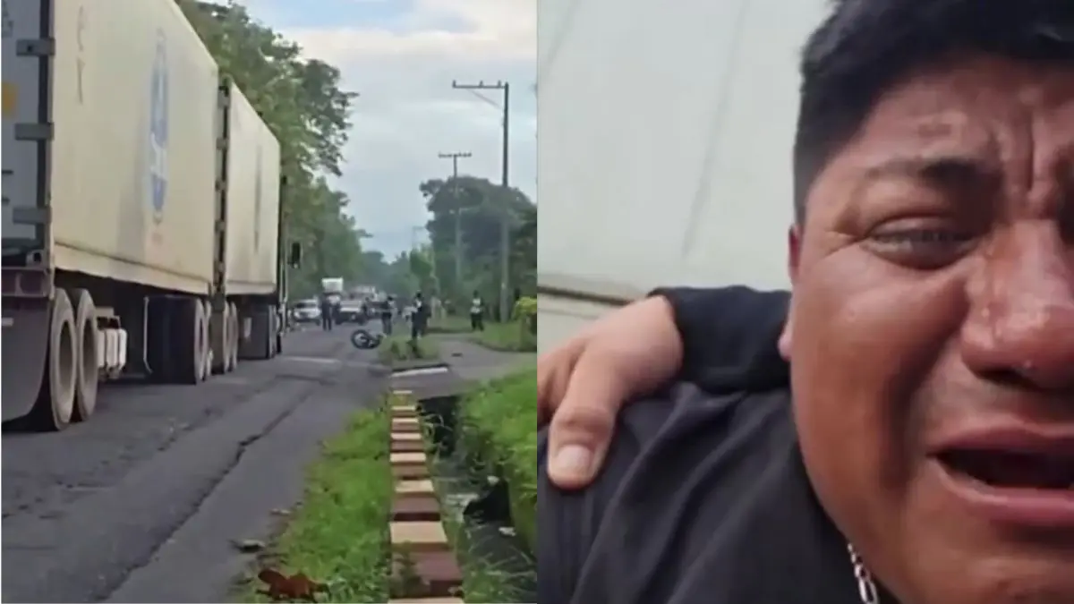 Francisco Mendoza acudió a reportar un choque en Suchitepéquez sin saber que su hermano estaba entre las víctimas mortales del percance FUENTES:X