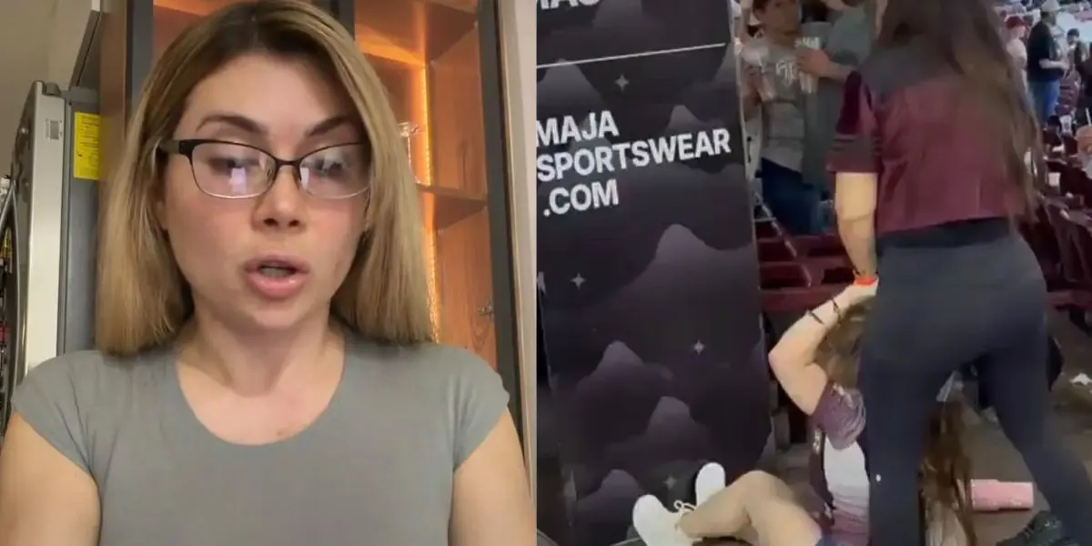 Las imágenes difundidas muestran momentos de tensión en las tribunas del recinto sinaloense, donde personal intervino para frenar el altercado. (créditos: redes sociales)