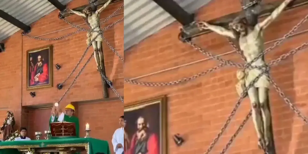 La insólita escena generó dudas digitales, pero reportes locales vincularon esta iniciativa preventiva con una tragedia ocurrida recientemente. (créditos: redes sociales)
