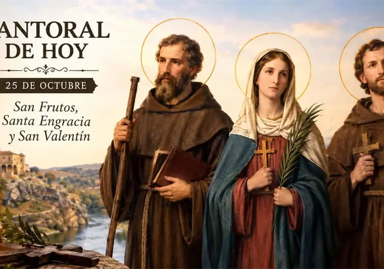 Santoral de hoy, 25 de octubre: ¿Quiénes fueron San Frutos, Santa Engracia y San Valentín?