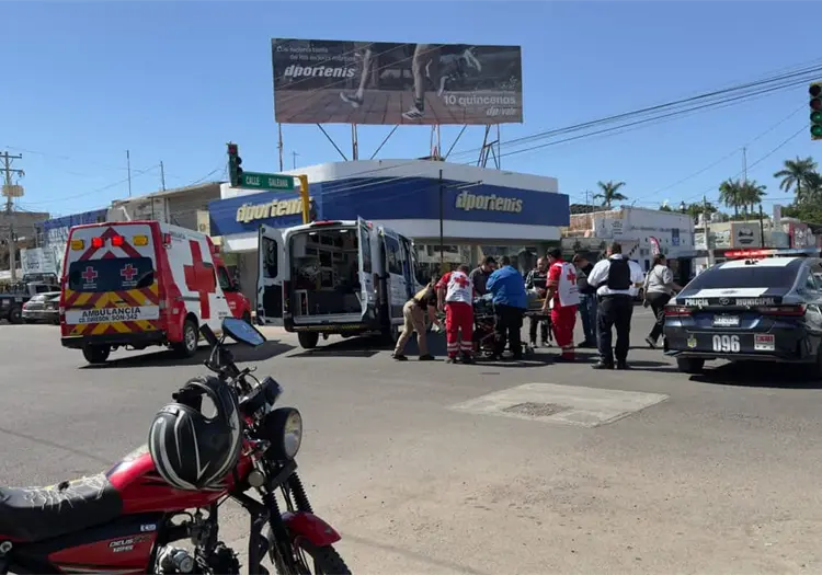 Motociclista resulta herido en accidente de tránsito