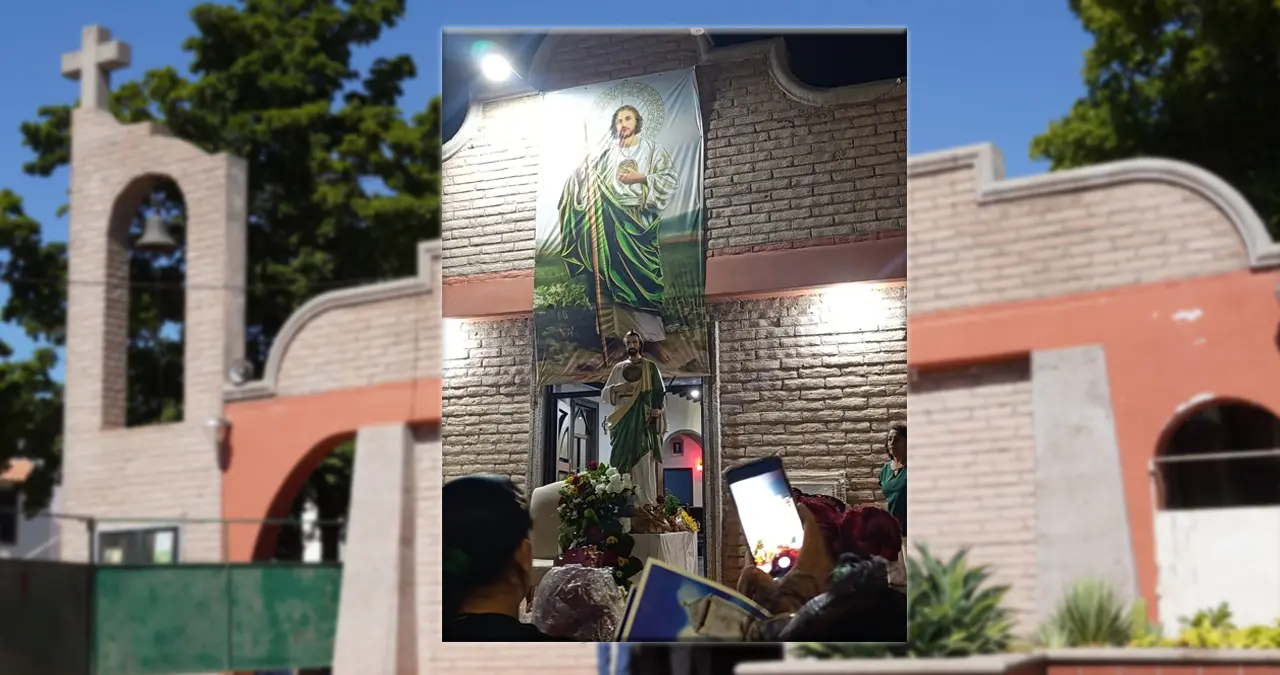 Fieles católicos celebran este 28 de octubre a San Judas Tadeo, patrono de las causas imposibles, con misas, oraciones y muestras de devoción. Foto: Ofelia Fierros