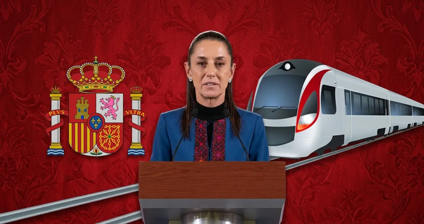 Tras el trágico accidente de tren en Toledo, España, la Embajada de México puso a disposición números de contacto para brindar protección y asistencia consular a connacionales (Créditos: La Mañanera)