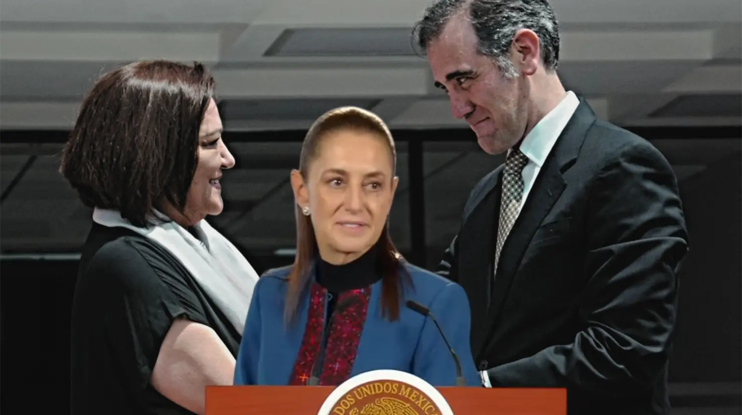 Todos ellos aprobaron a Guadalupe Taddei en Sonora, 2014, Morena todavía ni existía como partido político, declaró Sheinbaum. Foto: Mañanera del Pueblo