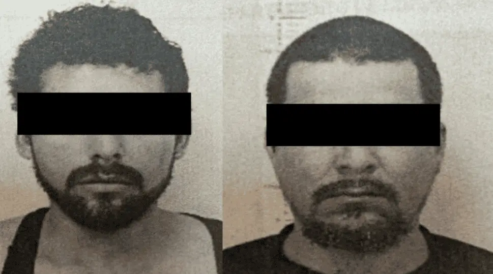 Los dos sujetos permanecerán en prisión preventiva mientras se define su situación legal. Foto: FGJE Sonora