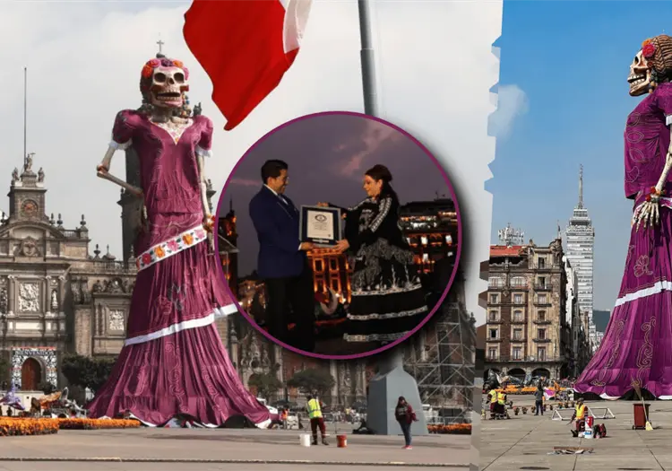 De más de 33 metros: así luce la Catrina que puso a México en los Récords Guinness