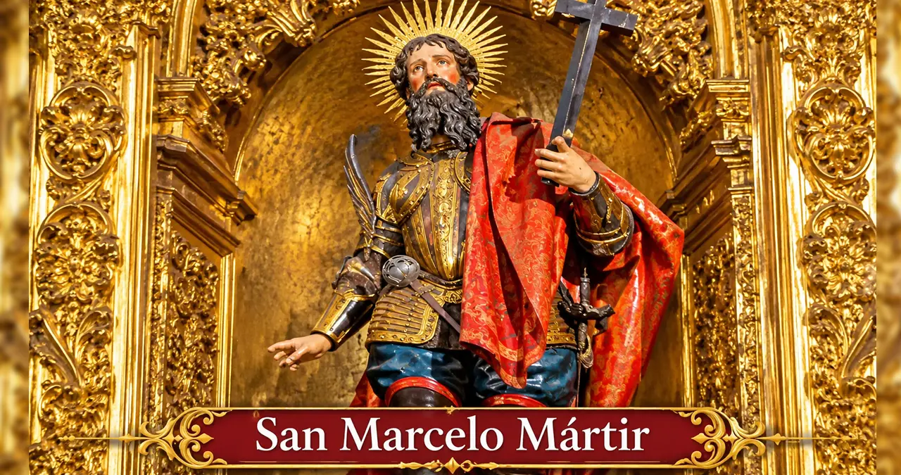 San Marcelo Mártir, el centurión romano que renunció al ejército para mantenerse fiel a su fe cristiana. Foto: Internet